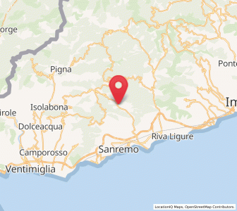 Map of Ceriana, Liguria