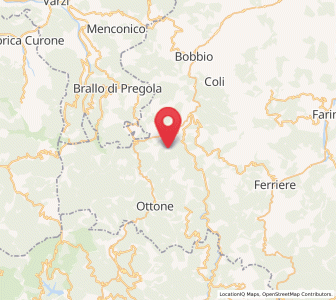 Map of Cerignale, Emilia-Romagna