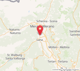 Map of Tscherms, Trentino-Alto Adige