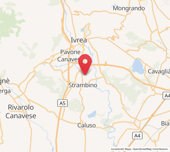 Map of Cerone, Piedmont