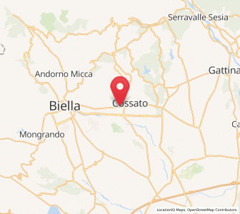 Map of Cerreto Castello, Piedmont