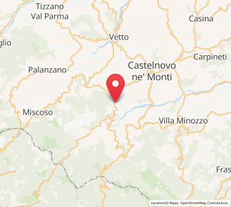 Map of Cervarezza, Emilia-Romagna