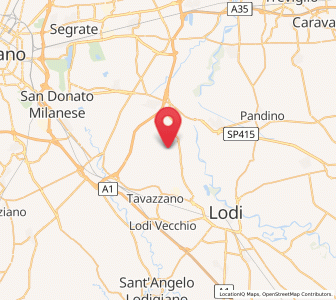 Map of Cervignano d'Adda, Lombardy