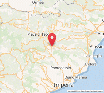 Map of Cesio, Liguria