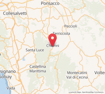 Map of Chianni, Tuscany