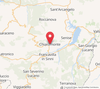 Map of Chiaromonte, Basilicate
