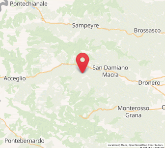 Map of Chiesa di Macra, Piedmont