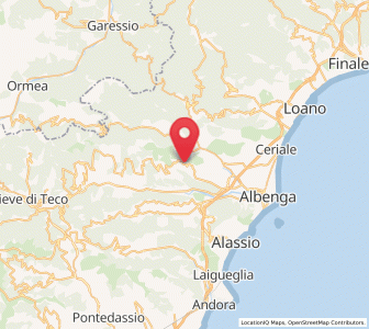 Map of Chiesa, Liguria