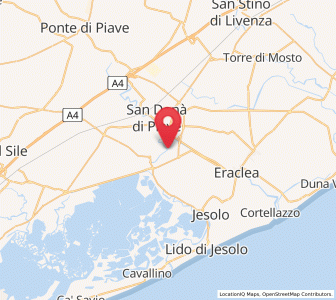 Map of Chiesanuova, Veneto