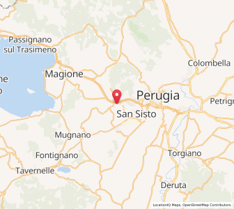 Map of Chiugiana-La Commenda, Umbria