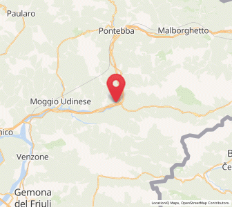 Map of Chiusaforte, Friuli Venezia Giulia