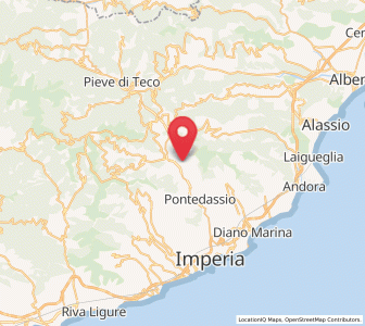 Map of Chiusanico, Liguria