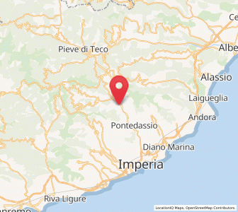Map of Chiusavecchia, Liguria