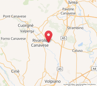 Map of Ciconio, Piedmont