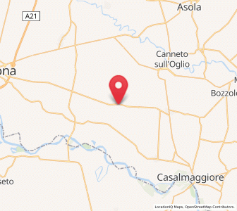 Map of Cingia de' Botti, Lombardy