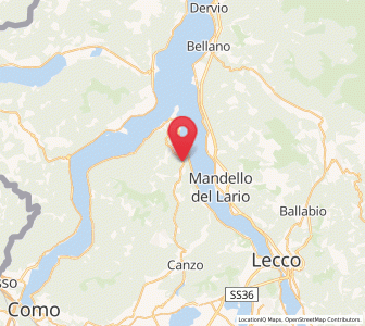 Map of Civenna, Lombardy