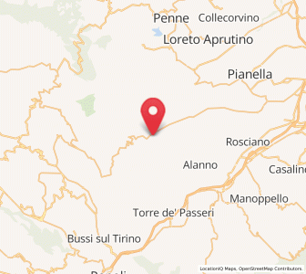 Map of Civitaquana, Abruzzo