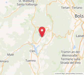Map of Cloz, Trentino-Alto Adige