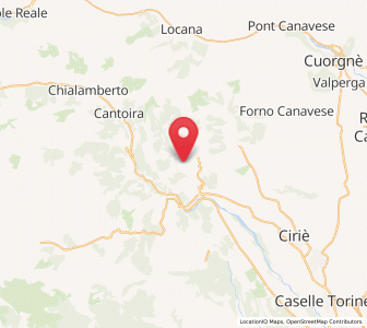 Map of Coassolo, Piedmont