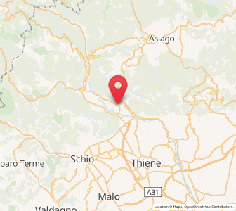 Map of Cogollo del Cengio, Veneto