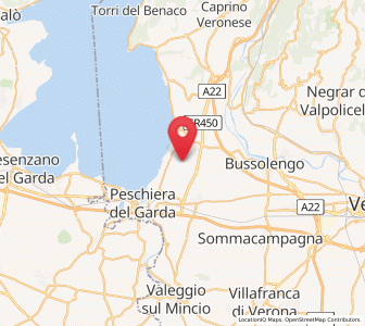 Map of Colá di Lazise, Veneto