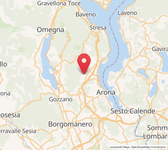Map of Colazza, Piedmont