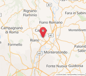 Map of Colle del Fagiano, Lazio
