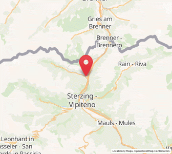 Map of Gossensass, Trentino-Alto Adige
