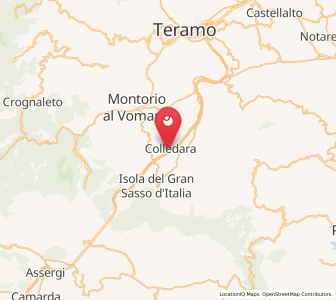 Map of Colledara, Abruzzo