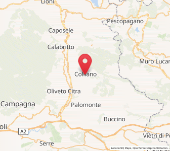 Map of Colliano, Campania