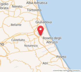 Map of Cologna Paese, Abruzzo