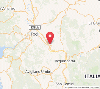 Map of Colvalenza, Umbria