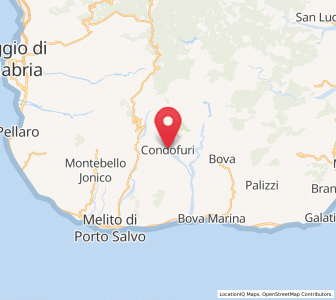 Map of Condofuri, Calabria