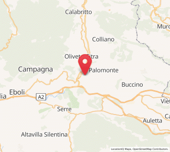 Map of Contursi Terme, Campania