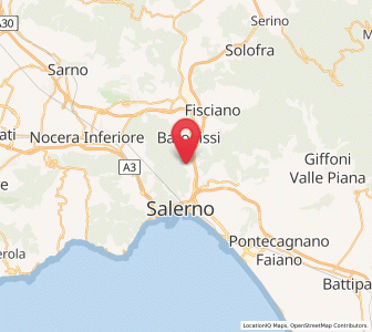 Map of Coperchia, Campania