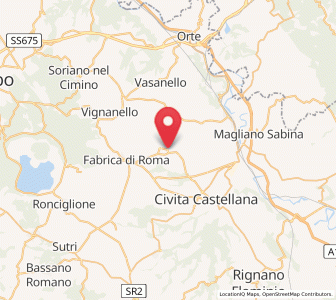 Map of Corchiano, Lazio