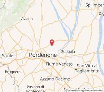 Map of Cordenons, Friuli Venezia Giulia