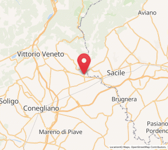Map of Cordignano, Veneto