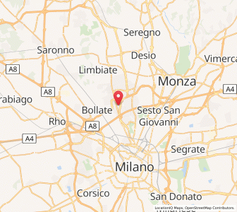 Map of Cormano, Lombardy