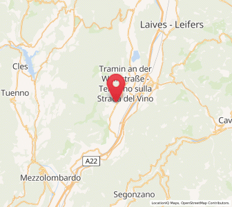 Map of Kurtatsch, Trentino-Alto Adige