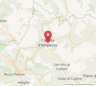 Map of Cortina d’Ampezzo, Veneto