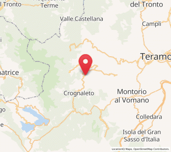 Map of Cortino, Abruzzo