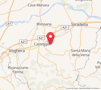 Map of Corvino San Quirico, Lombardy