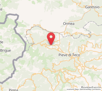 Map of Cosio di Arroscia, Liguria