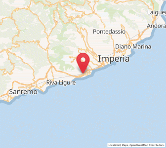 Map of Costarainera, Liguria