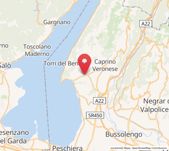 Map of Costermano, Veneto