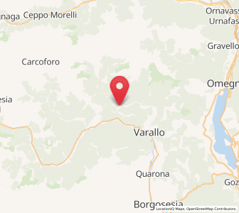 Map of Cravagliana, Piedmont