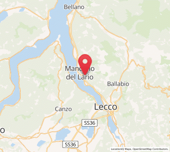 Map of Crebbio, Lombardy