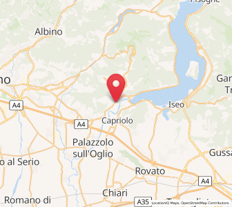 Map of Credaro, Lombardy