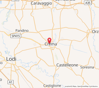 Map of Crema, Lombardy